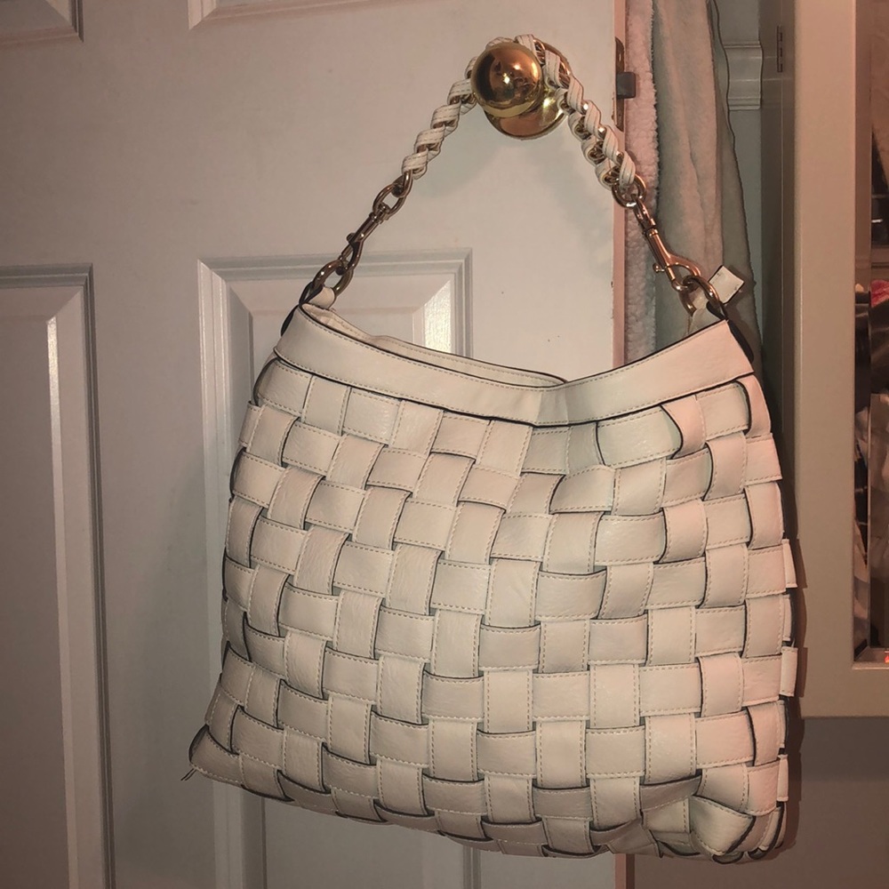 NWOT Sondra Roberts White Leather Bag